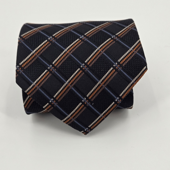 Valerio Garati 100% Silk Plaid Tie - Picture 1 of 8